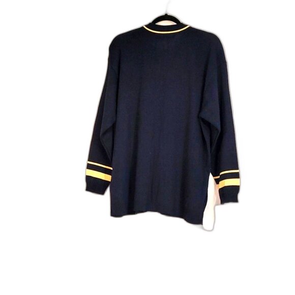 Lauren Alexandra Women's Navy Blue Button Down Cardigan  Size Large - Picture 2 of 10